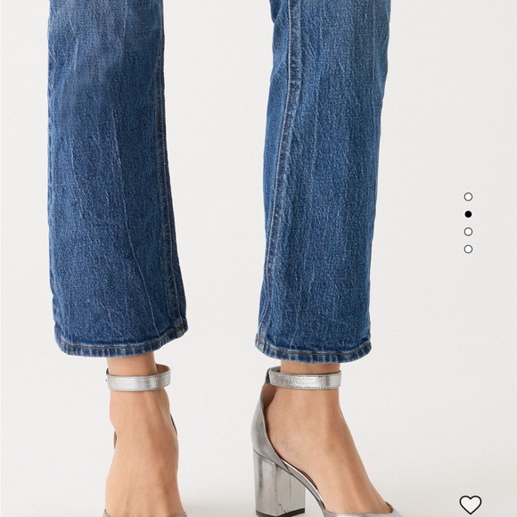 NWT J.Crew 10” Demi-Boot Crop Jean in Marion Wash Sz 34. MSRP $138. - Picture 3 of 10